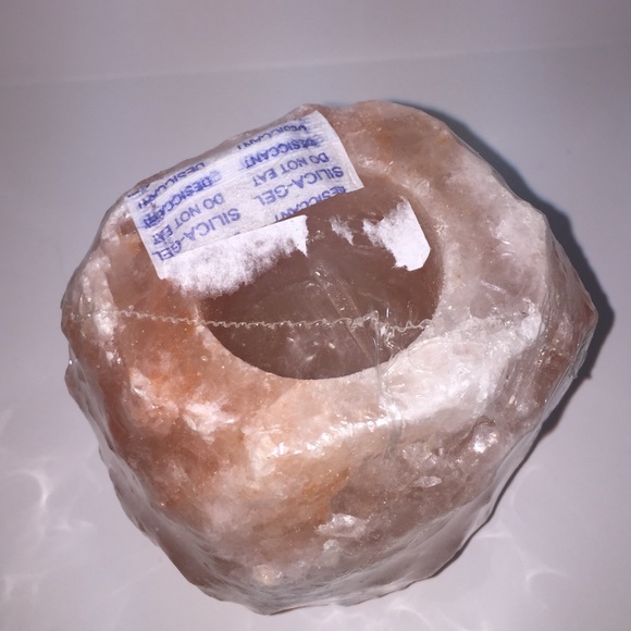 🆕 Pink Himalayan Salt Tea Light Candle Holder - Picture 2 of 4